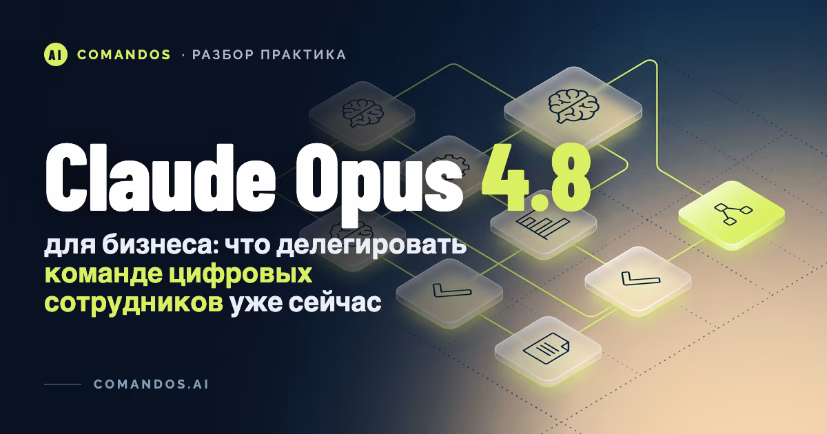 Claude Opus 4.8 для бизнеса: гайд по делегированию процессов